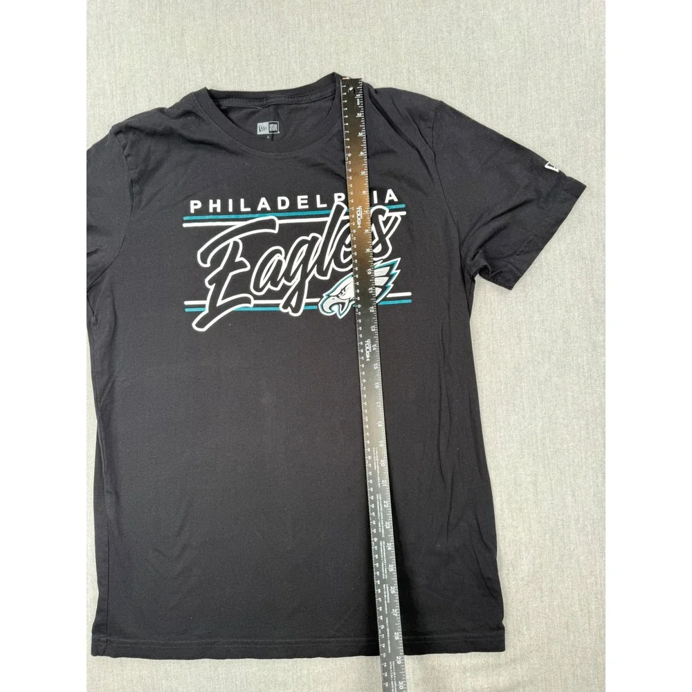 New Era Philadelphia Eagles Mens Black Graphic T-Shirt‎ Large NFL Football Tee